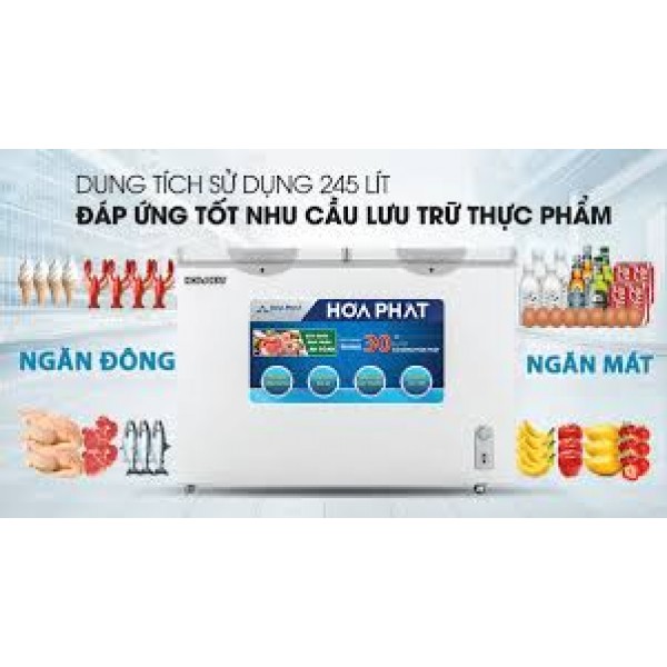 Tủ đông Hòa Phát 245 lít HCF 606S2Đ2