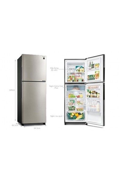 Tủ lạnh Sharp Inverter 330 lít SJ-XP352AE-SL