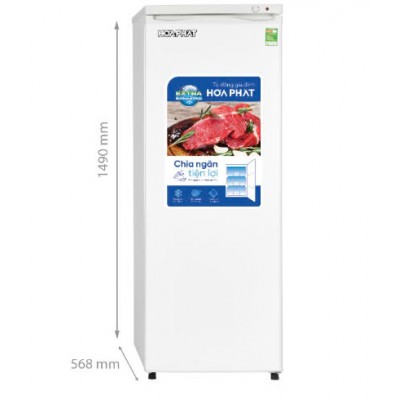 Tủ đông đứng Hòa Phát 208 Lít  HPF-AU6208